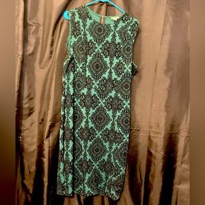Forest Jewel Green Cocktail Dress XL